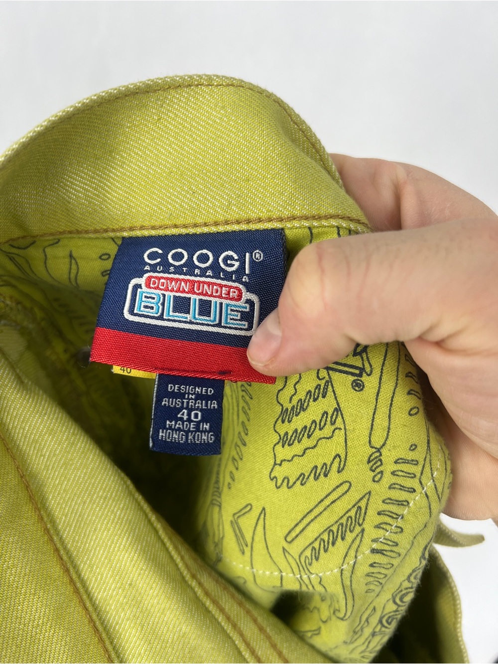 COOGI Men’s Lime Green jeans 40x34 - Picture 6 of 10